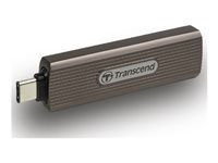 Transcend ESD330C - SSD - salattu - 2 Tt - ulkoinen (kannettava) - USB (USB-C liitin) - AES 256 bittiä - tumma harmaanruskea TS2TESD330C